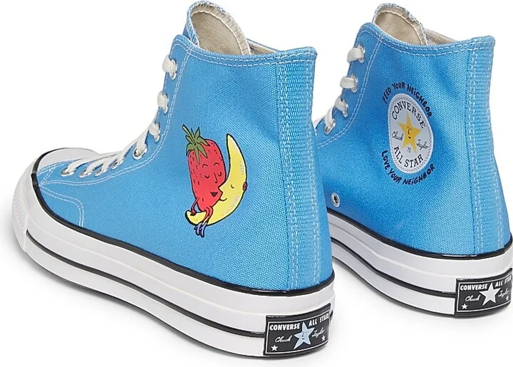 Men's Converse x Sky High Farm Chuck 70 High-Top Sneakers - Light Blue - Size 6 - Image 3