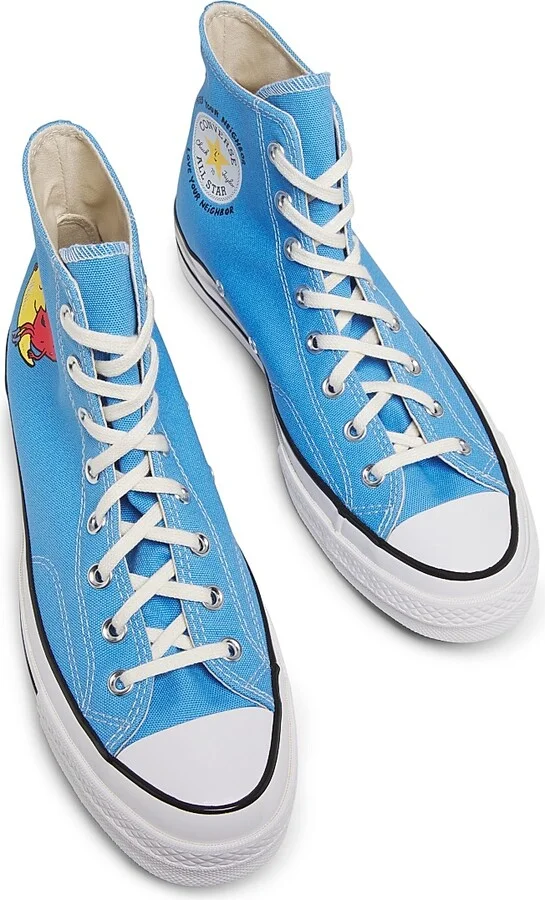 Men's Converse x Sky High Farm Chuck 70 High-Top Sneakers - Light Blue - Size 6 - Image 4