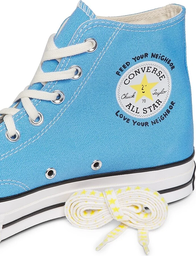 Men's Converse x Sky High Farm Chuck 70 High-Top Sneakers - Light Blue - Size 6 - Image 5