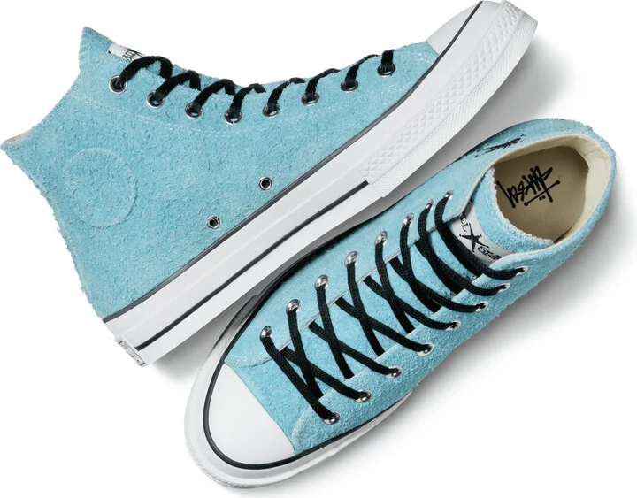 Men's Converse x StÃ¼ssy Chuck 70 Shoes in Blue | A07663C-457 - Image 4