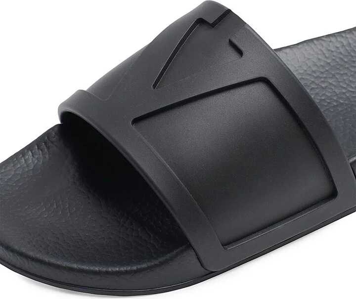 Men's Coolside Rubber Slide Sandals - Black - Size 9 - Image 5