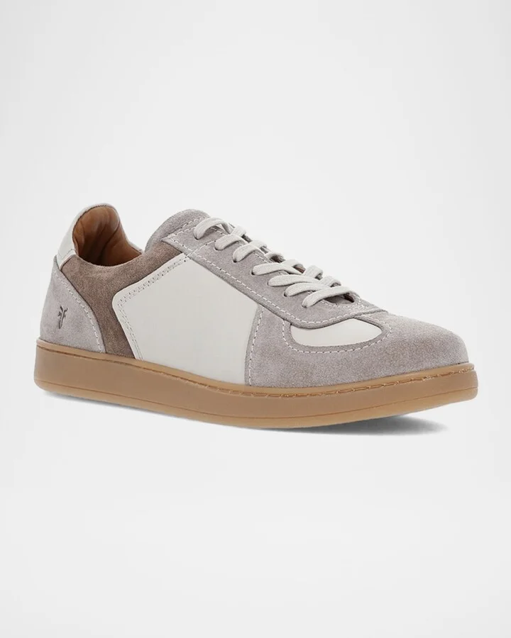 Men's Cooper Suede and Leather Trainer Sneakers - Image 2