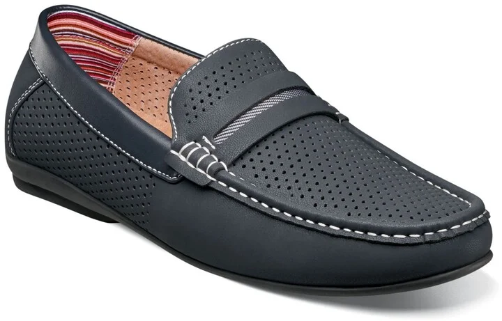 Men's Corby Moccasin Toe Saddle Slip-on Loafer