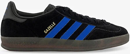 Mens Core Black Gazelle Indoor Suede Low-Top Trainers Eur 42.5 / 8.5 Uk Men