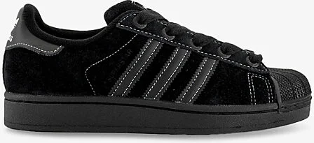 Mens Core Black White Stitchi Superstar II Suede Low-Top Trainers Eur 42.5 / 8.5 Uk Men
