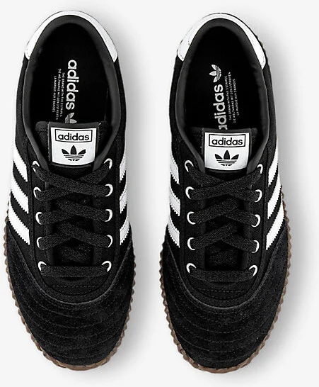 Mens Core Black White Volley Plimsole Canvas and Suede Low-Top Trainers Eur 42 / 8 Uk Men - Image 2