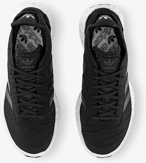 Mens Core Black Zponge Woven Low-Top Trainers 5 - Image 2