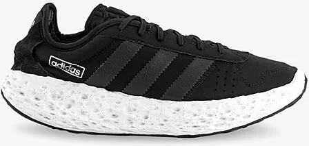 Mens Core Black Zponge Woven Low-Top Trainers 5
