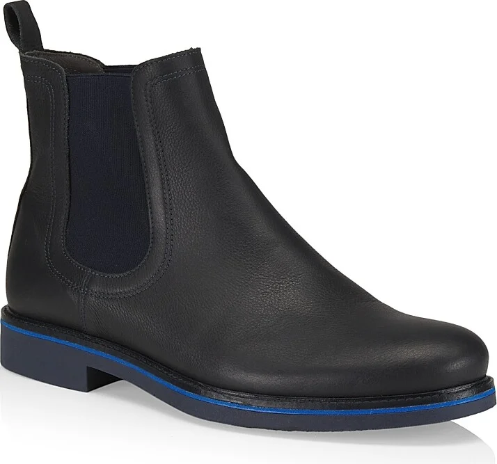 Men's Corinto Leather Chelsea Boots - Blue - Size 8 - Image 2