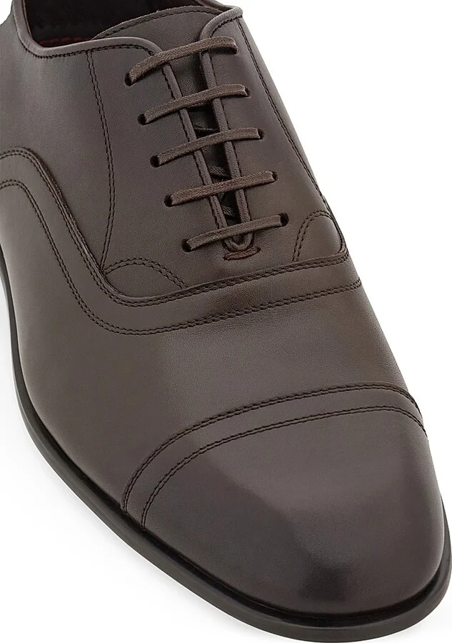 Men's Cortez Leather Oxfords - Espresso - Size 9 - Image 4