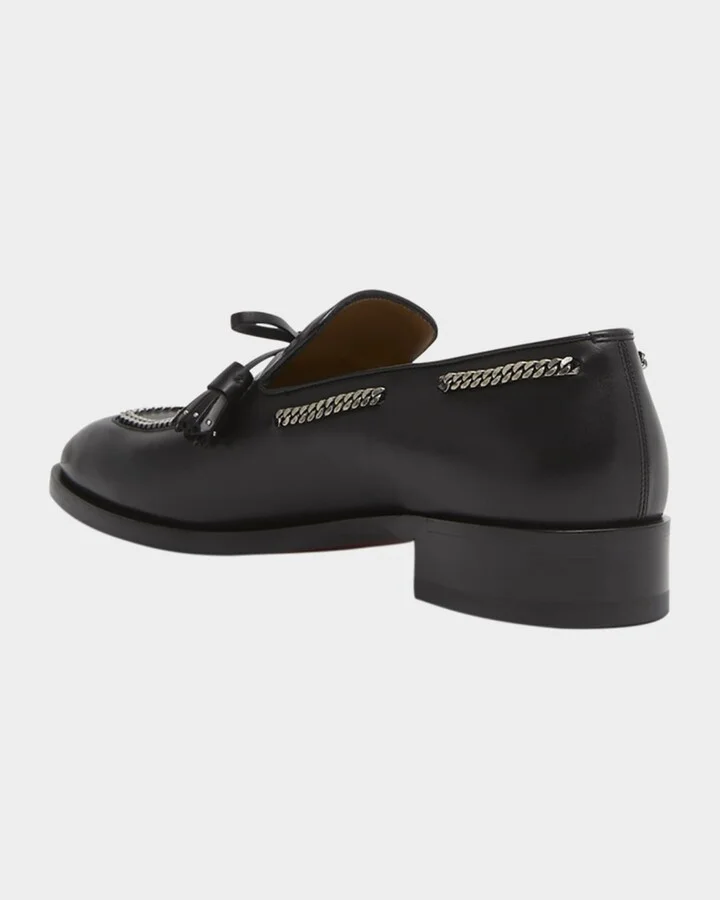 Men's Cortochain Leather Tassel Loafers - Image 2