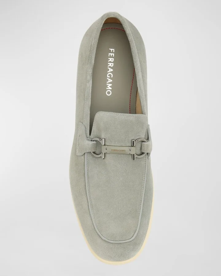 Men's Cosimo Leather Gancini Bit Loafers - Image 5