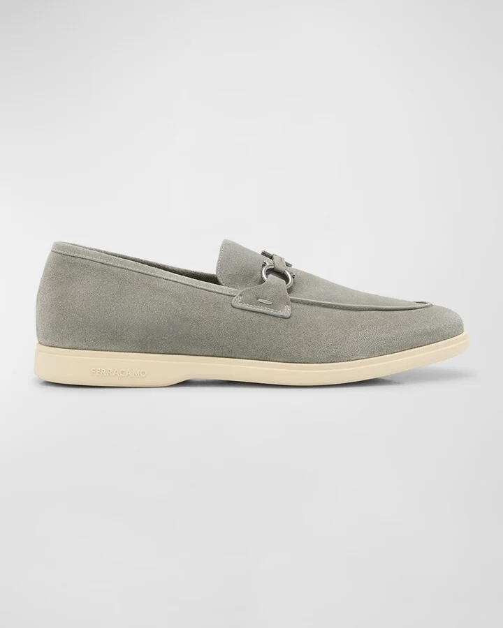 Men's Cosimo Leather Gancini Bit Loafers