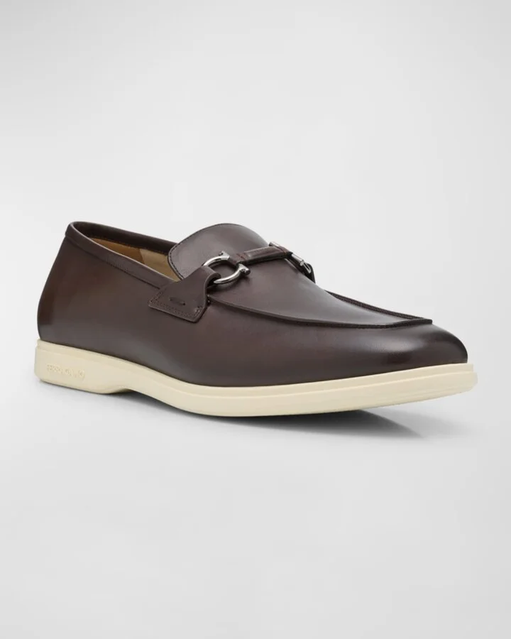 Men's Cosimo Leather Ganicni Bit Loafers - Image 4