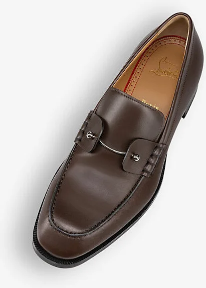 Mens Cosme Chambelimoc Chunky-Heel Leather Derby Shoes Eur 43 / 9 Uk Men - Image 2