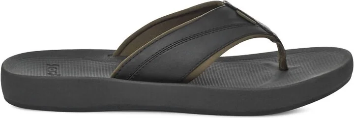 Men's Cosmic Seas H2O Flip Flops Sandals In Midnight Black