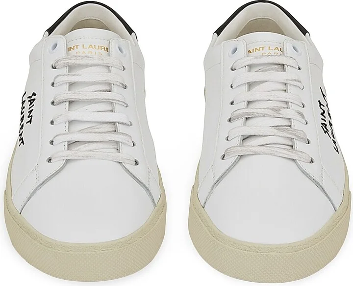 Men's Court Classic SL-06 Embroidered Sneakers - Optic White - Size 6 - Image 2