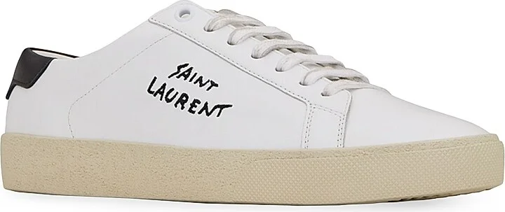 Men's Court Classic SL-06 Embroidered Sneakers - Optic White - Size 6 - Image 4