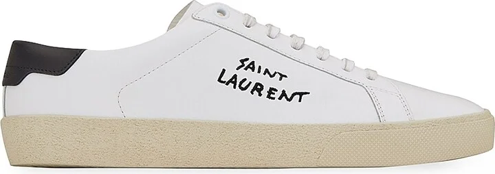 Men's Court Classic SL-06 Embroidered Sneakers - Optic White - Size 6