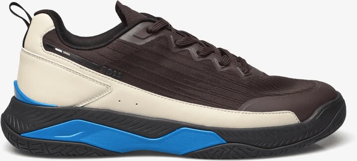 Men's Courtside Tennis Shoe, Open Brown