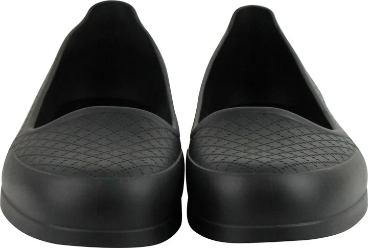 Men's Cover Diamante Pattern Black Rubber Overshoe - Image 3