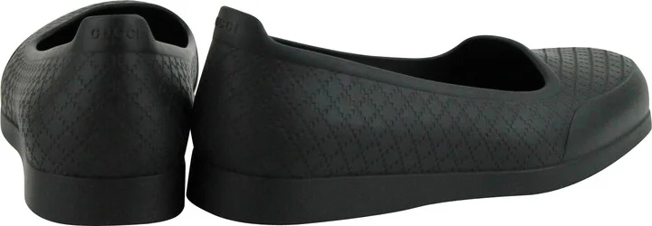 Men's Cover Diamante Pattern Black Rubber Overshoe - Image 5