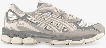 Mens Cream Oyster Grey Gel-Nyc Mesh Low-Top Trainers Eur 46 / 12 Uk Men