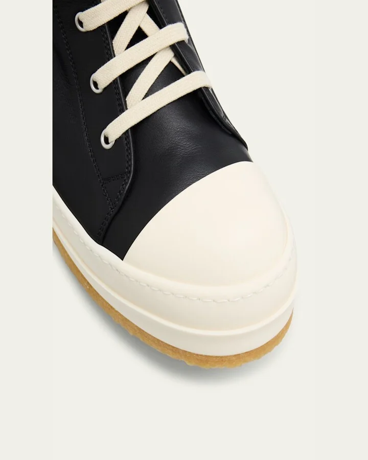 Men's Creep Leather High-Top Sneakers - Image 7