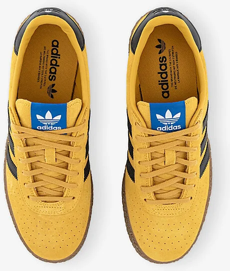 Mens Crew Yellow Black Gum Montreal Suede Trainers 10 - Image 2