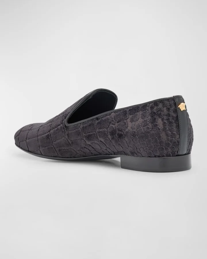 Men's Croc-Stamped Loafers - Image 6