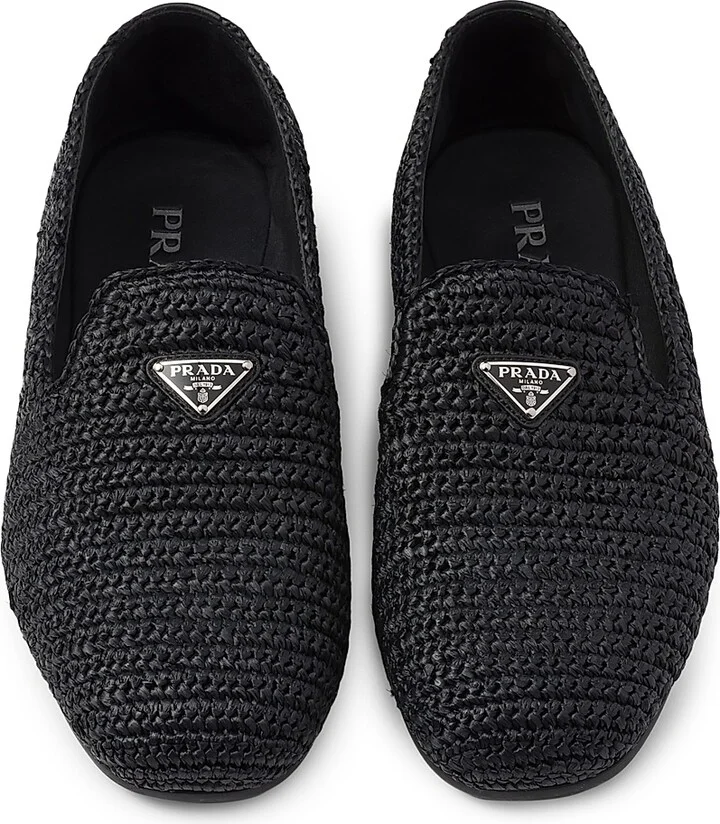 Men's Crochet Slip-On Shoes - Black - Size 7.5 - Image 3