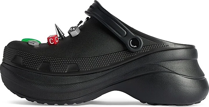 Men's Crocs Jibbitz Mules - Black - Size 6 - Image 3