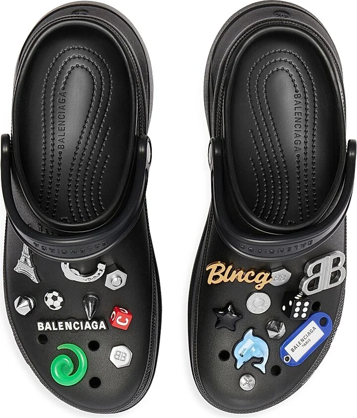 Men's Crocs Jibbitz Mules - Black - Size 6 - Image 6