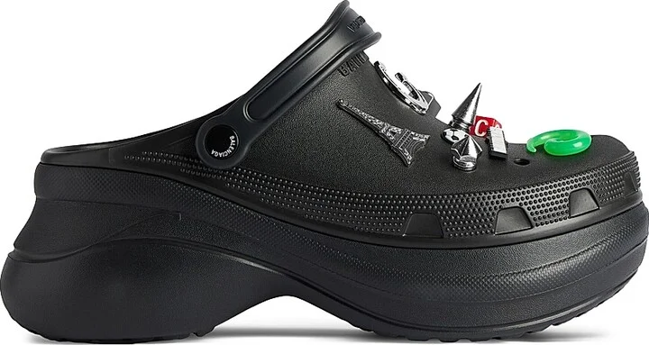 Men's Crocs Jibbitz Mules - Black - Size 6
