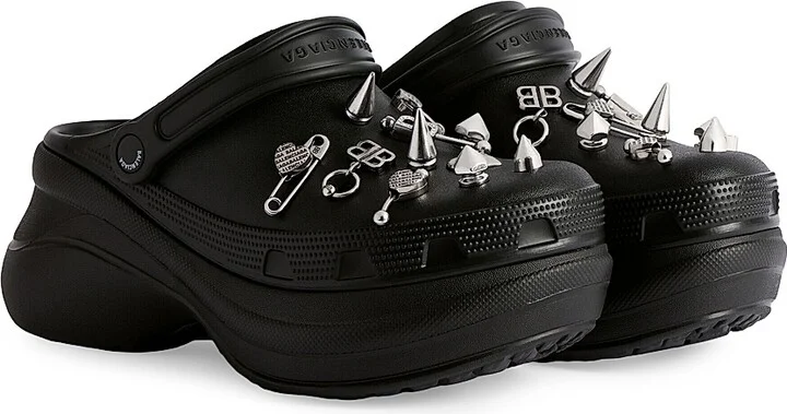 Men's Crocs Mules Jibbitz - Black - Size 6 - Image 2