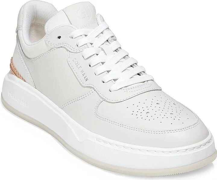 Men's Crossover Leather Sneakers - Optic White - Size 12 - Image 2