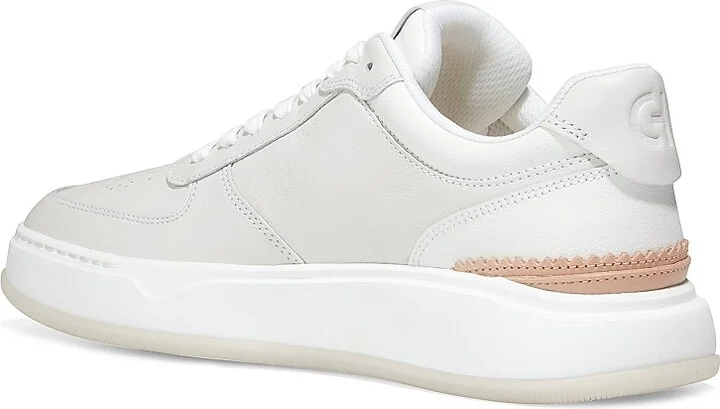 Men's Crossover Leather Sneakers - Optic White - Size 12 - Image 3
