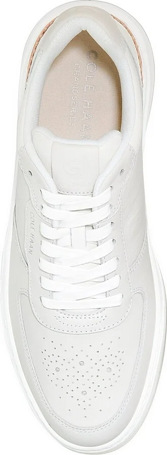 Men's Crossover Leather Sneakers - Optic White - Size 12 - Image 5