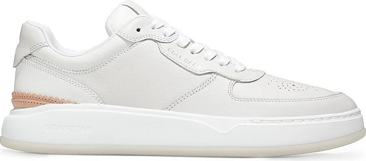 Men's Crossover Leather Sneakers - Optic White - Size 12
