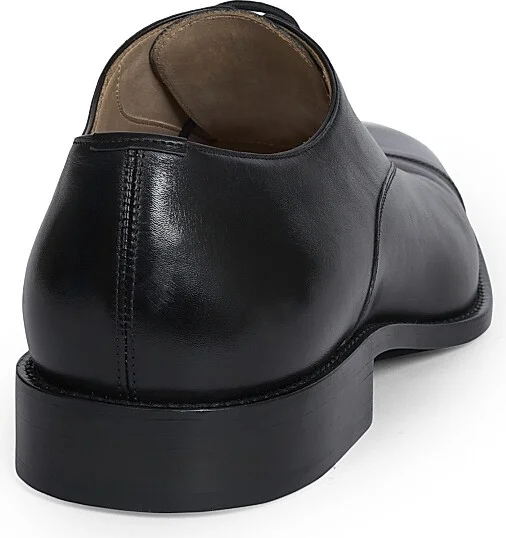 Men's Crown Leather Oxfords - Black - Size 7 - Image 3
