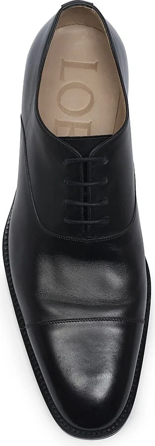 Men's Crown Leather Oxfords - Black - Size 7 - Image 4