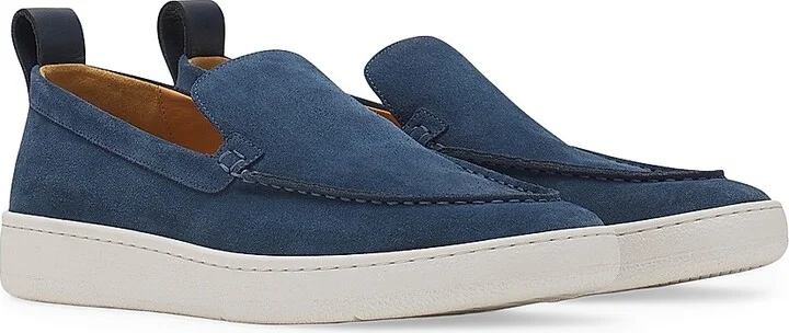 Men's Cruiser Suede Moccasin Loafers - Navy Blue - Size 6 - Image 2
