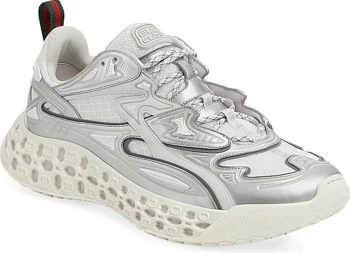 Men's Cub3d Low-Top Sneakers - Silver - Size 8 - Image 2