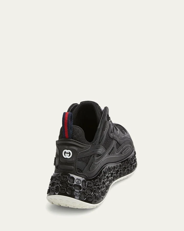 Men's cub3d Matte Demetra and Mesh Runner Sneakers - Image 4