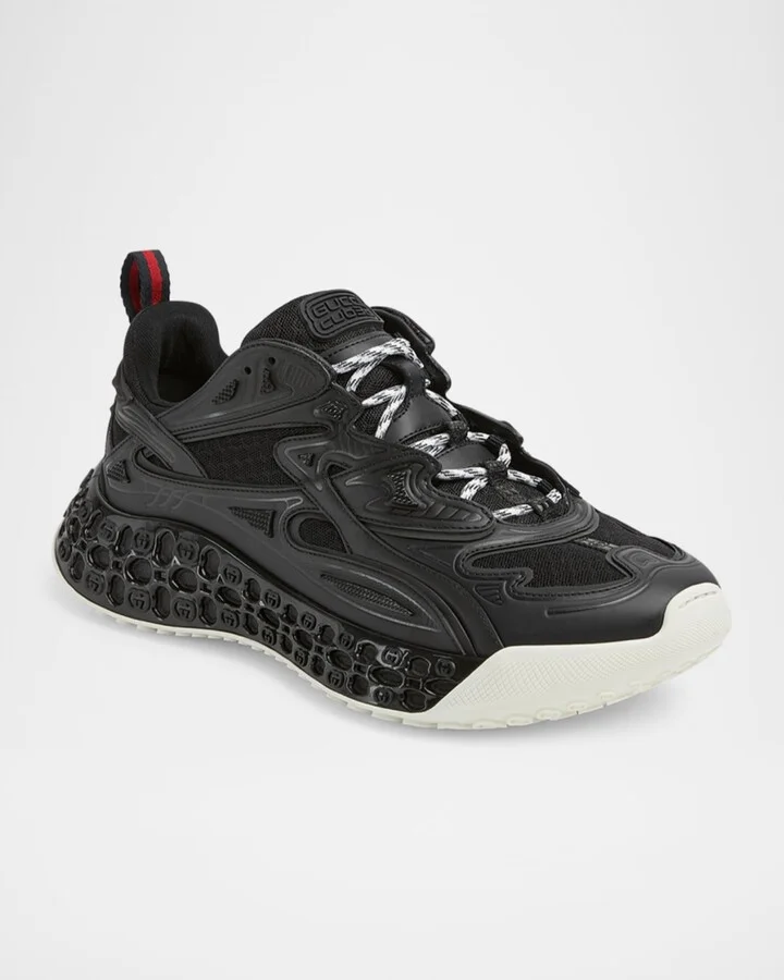 Men's cub3d Matte Demetra and Mesh Runner Sneakers - Image 4