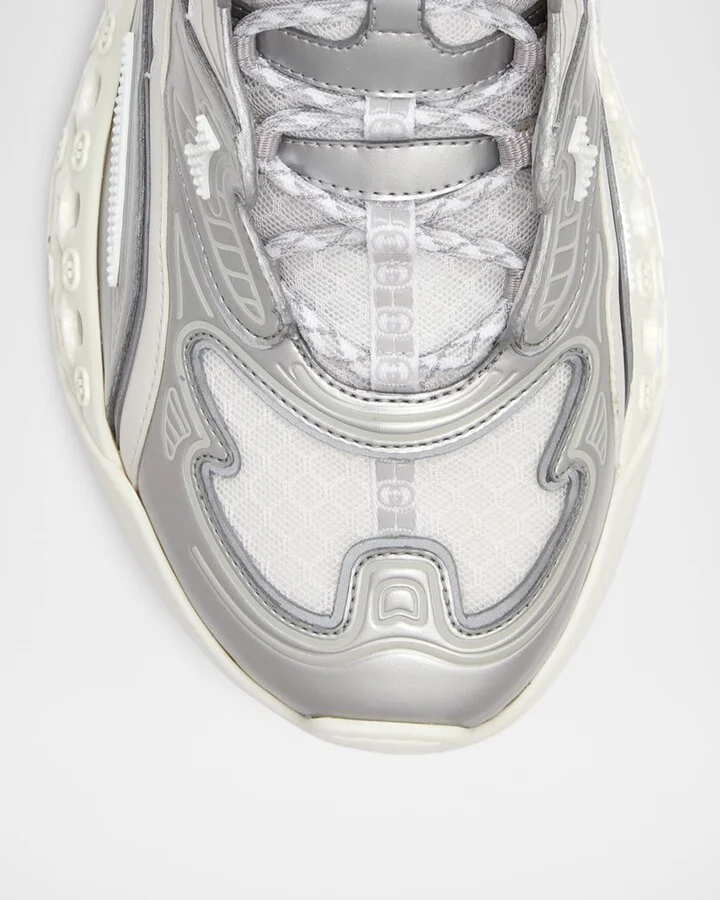 Men's cub3d Metallic Demetra and Mesh Runner Sneakers - Image 5