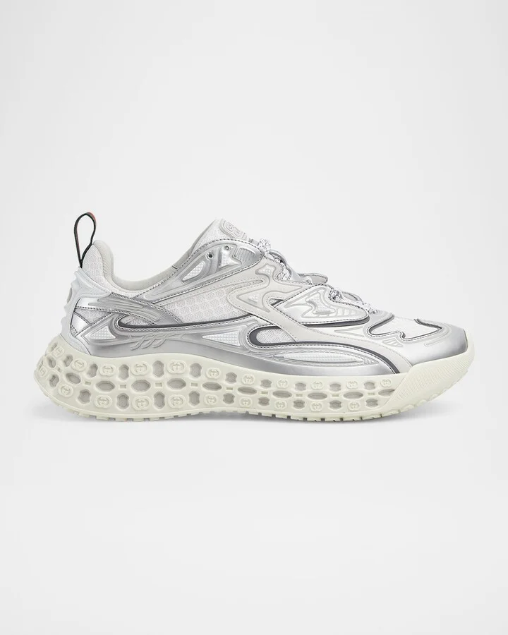 Men's cub3d Metallic Demetra and Mesh Runner Sneakers