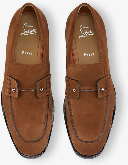 Mens Cuir Chambelimoc Leather Loafers Eur 42 / 8 Uk Men - Image 2