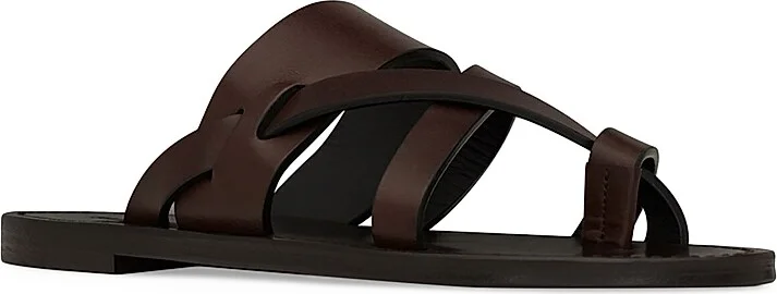 Men's Culver in Smooth Leather Sandals - Dark Chocolate - Size 7 - Image 2