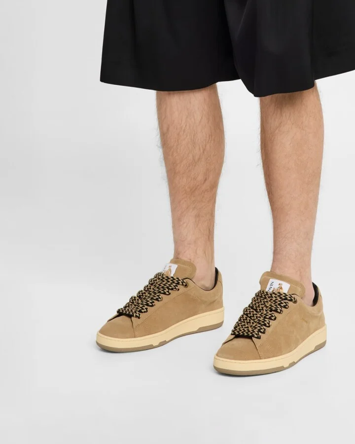 Men's Curb Lite Leather Low-Top Sneakers - Image 7
